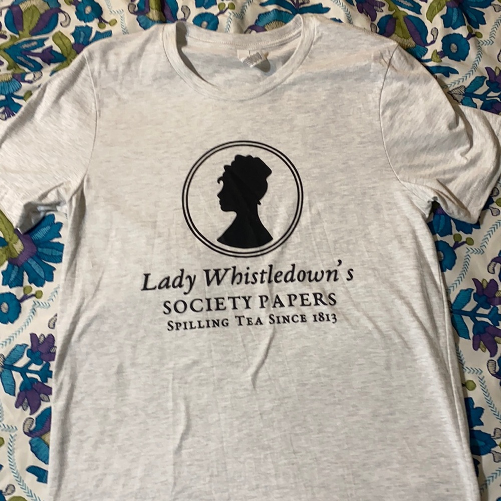 Bridgerton Lady Whistledown’s graphic tee Bella Canvas medium
